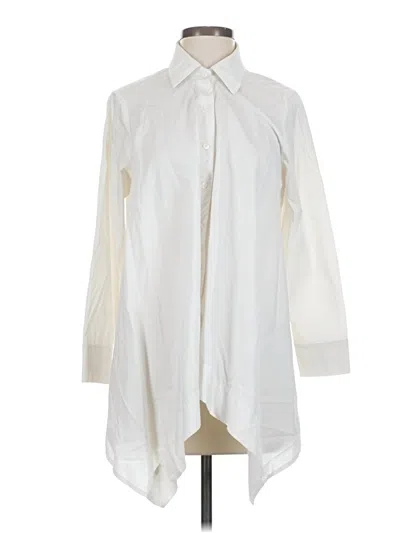 Pre-owned Comfy Usa 3/4 Sleeve Blouse In White