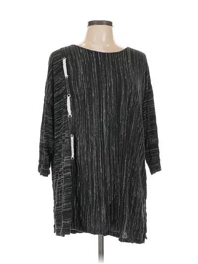 Pre-owned Comfy Usa 3/4 Sleeve T-shirt In Black