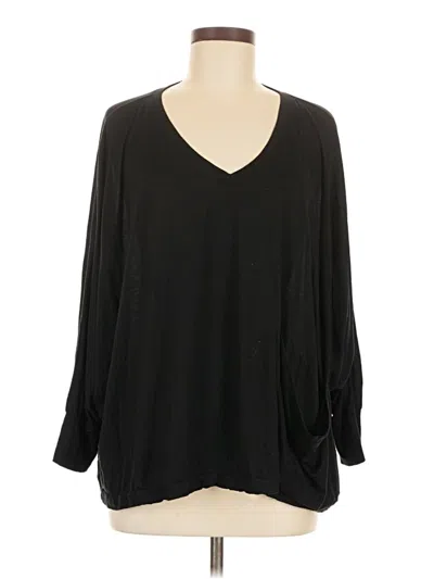 Pre-owned Comfy Usa 3/4 Sleeve T-shirt In Black