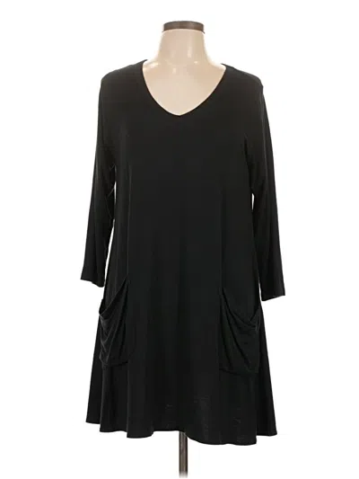 Pre-owned Comfy Usa 3/4 Sleeve T-shirt In Black
