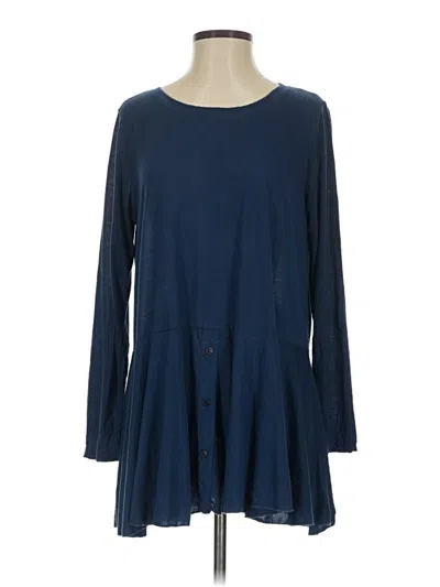 Pre-owned Comfy Usa 3/4 Sleeve T-shirt In Blue