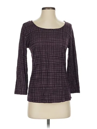 Pre-owned Comfy Usa 3/4 Sleeve T-shirt In Purple