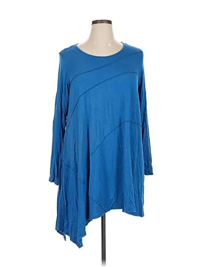 Pre-owned Comfy Usa Casual Dress In Blue
