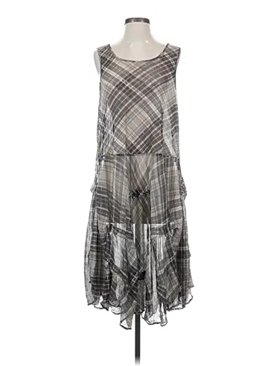 Pre-owned Comfy Usa Casual Dress In Gray