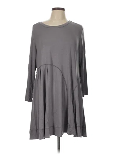 Pre-owned Comfy Usa Casual Dress In Gray