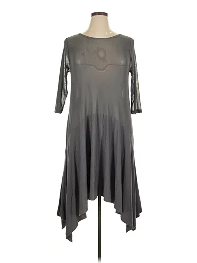 Pre-owned Comfy Usa Casual Dress In Gray