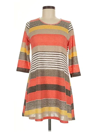 Pre-owned Comfy Usa Casual Dress In Orange