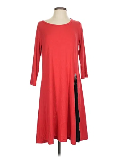 Pre-owned Comfy Usa Casual Dress In Red