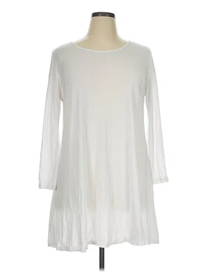Pre-owned Comfy Usa Casual Dress In White