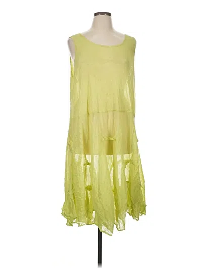 Pre-owned Comfy Usa Casual Dress In Yellow