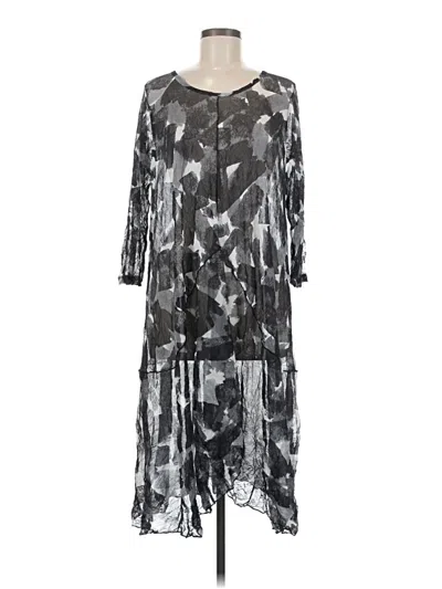 Pre-owned Comfy Usa Cocktail Dress In Gray