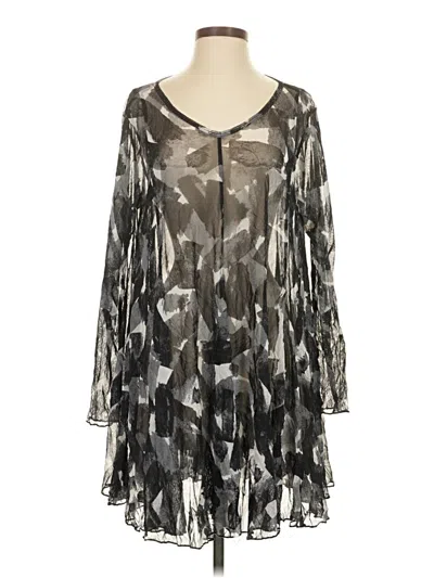 Pre-owned Comfy Usa Kimono In Silver