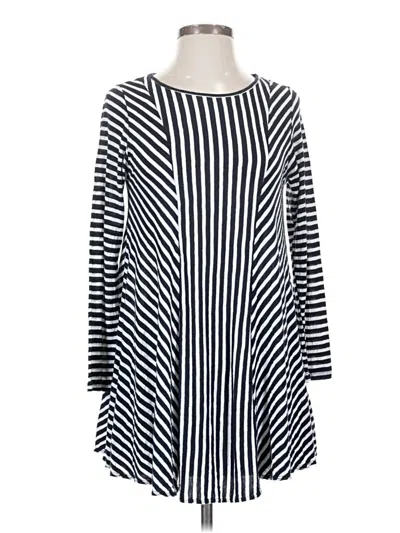 Pre-owned Comfy Usa Long Sleeve Blouse In Blue