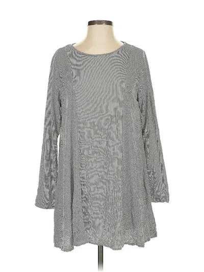 Pre-owned Comfy Usa Long Sleeve Blouse In Gray