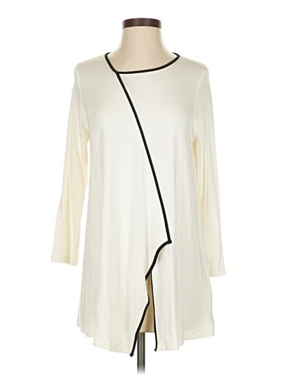 Pre-owned Comfy Usa Long Sleeve Blouse In Ivory