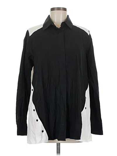 Pre-owned Comfy Usa Long Sleeve Button Down Shirt In Black