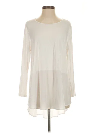 Pre-owned Comfy Usa Long Sleeve T-shirt In Ivory