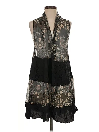 Pre-owned Comfy Usa Sleeveless Blouse In Black