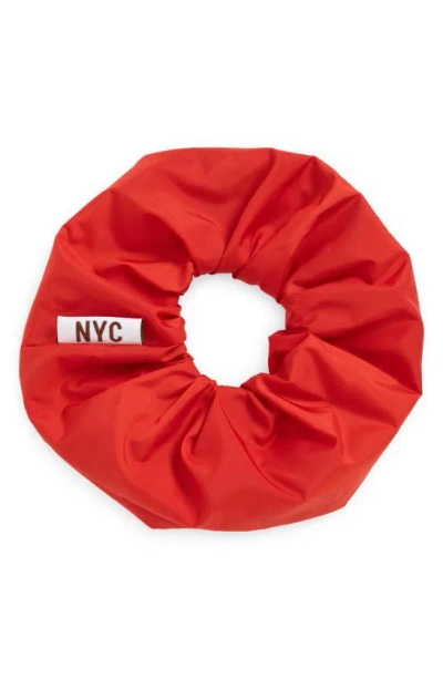 Coming Of Age Oversize Silk Scrunchie In Tomato