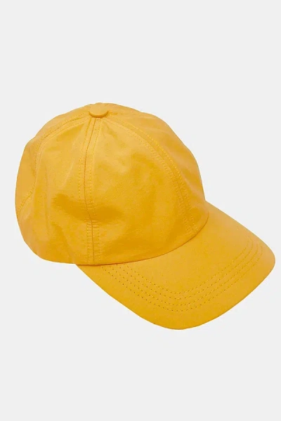 Coming Of Age Silk Baseball Hat In Mustard, Women's At Urban Outfitters
