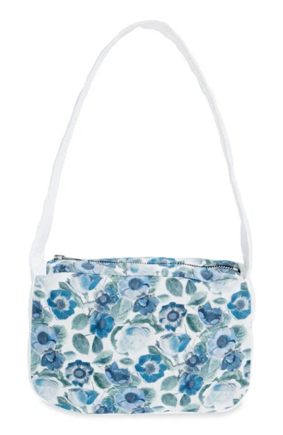 Coming Of Age X  Heidi Rose Print Baguette Shoulder Bag In Heidi Rose Blue/white