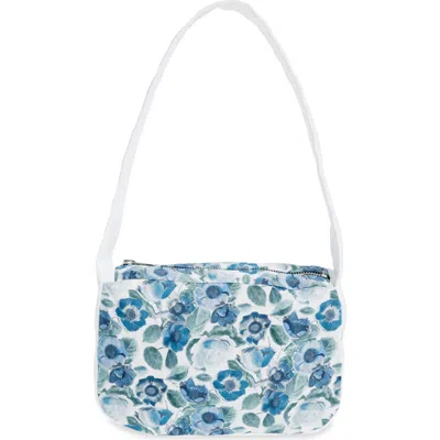 Coming Of Age X Liberty London Heidi Rose Print Baguette Shoulder Bag In Heidi Rose Blue/white