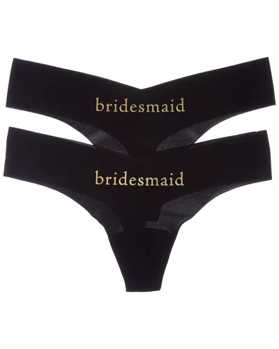 Commando ® 2pk Applique Thong In Black