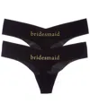 Commando ® 2pk Applique Thong In Black
