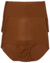 Commando ® 2pk Butter High-rise Bikini In Brown