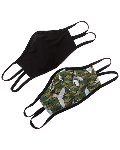 Commando 2pk Cloth Face Mask In Black