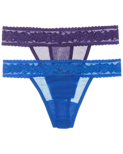 Commando ® 2pk Kitty Soft Thong In Blue