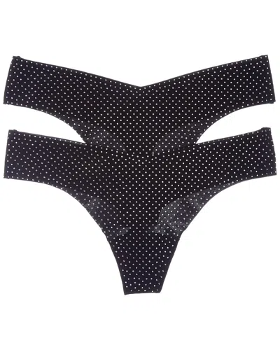 Commando ® 2pk Party Starter Thong In Black