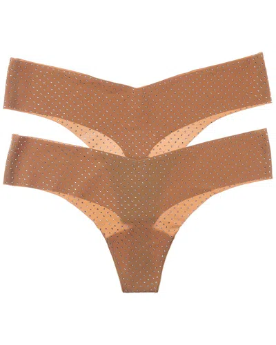 Commando ® 2pk Party Starter Thong In Brown