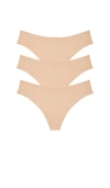 Commando 3 Pack Butter Thong In Sand