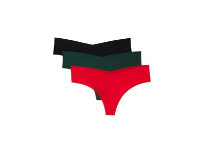 Commando 3 Pack Invisible Thongs In Multi