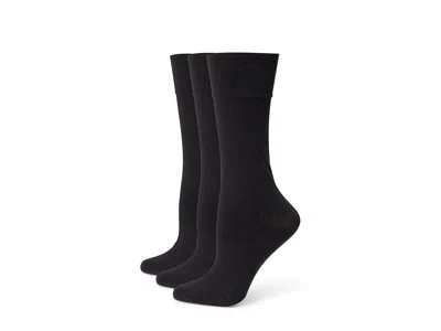 Commando 3pack Ultimate Opaque Trouser Socks Women's Quarter Length Socks Shoes Black: One Size