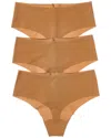Commando ® 3pk Mid-rise Thong In Brown