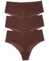 Commando ® 3pk Mid-rise Thong In Brown