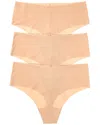 Commando ® 3pk Mid-rise Thong In Neutral