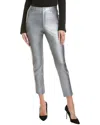 Commando Faux Leather Five Pocket Pant In Platinum In Silver