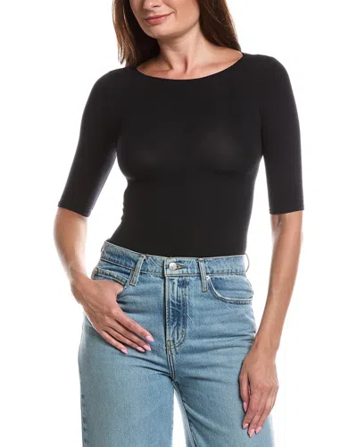 Commando Ballet Body Boatneck Bodysuit In Black