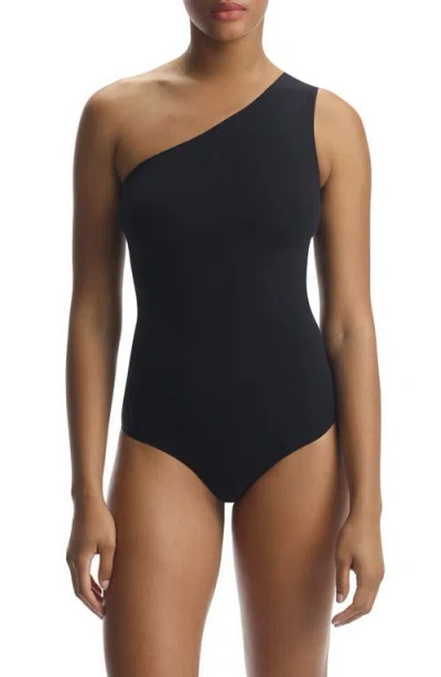 Commando Ballet Body One-shoulder Bodysuit In Black