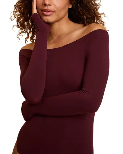 Commando Ballet Bodysuit In Burgundy