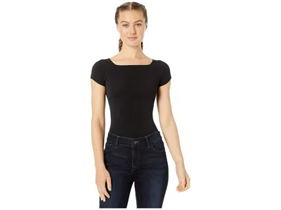 Commando Ballet Cap Sleeve Bodysuit Kt039 In Black