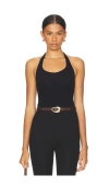 Commando Ballet Halter Bodysuit In É»‘è‰²