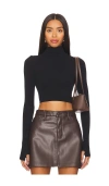 Commando Ballet Crop Top In 블랙
