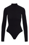 Commando Ballet Body Mockneck Bodysuit In Black