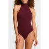 Commando Ballet Halter Bodysuit In Purple
