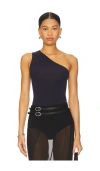 Commando Ballet One-shoulder Bodysuit In Blue