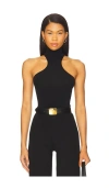 Commando Ballet Racer Turtleneck Bodysuit In Black